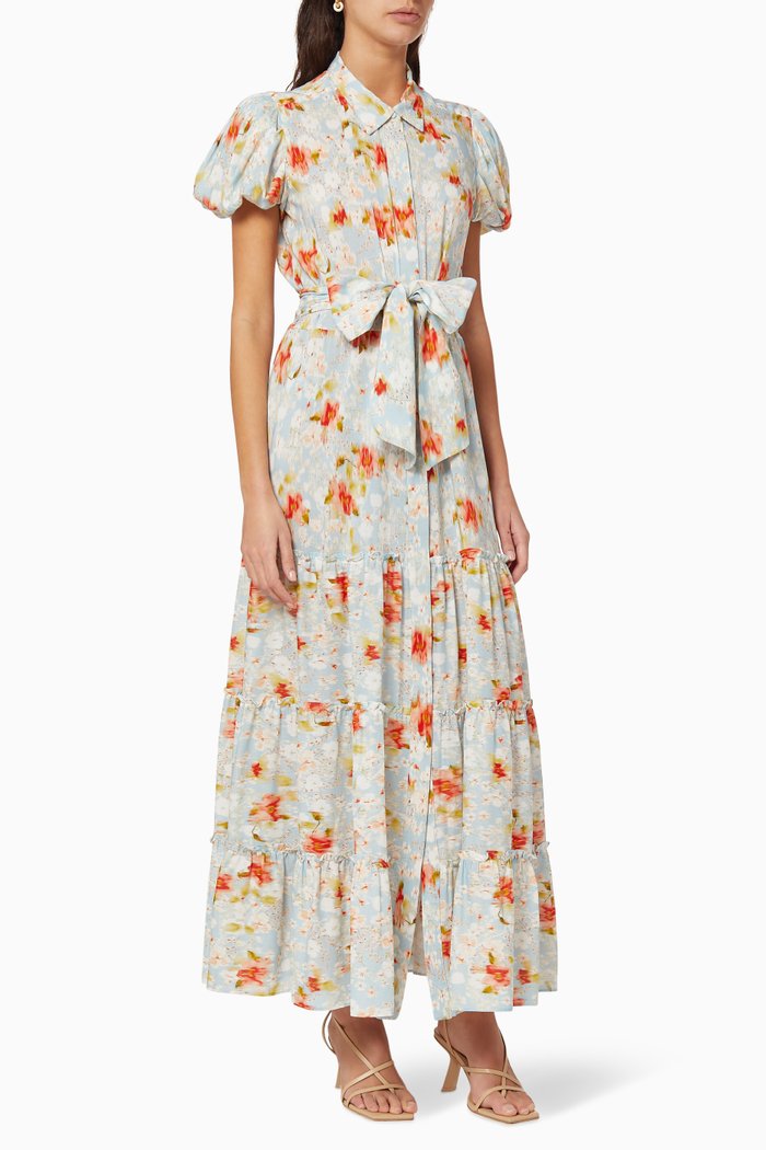 

Eveleigh Cotton Blend Dress, Blue