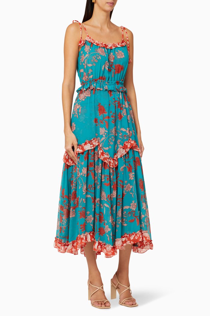 

Nati Ruffle Dress, Blue