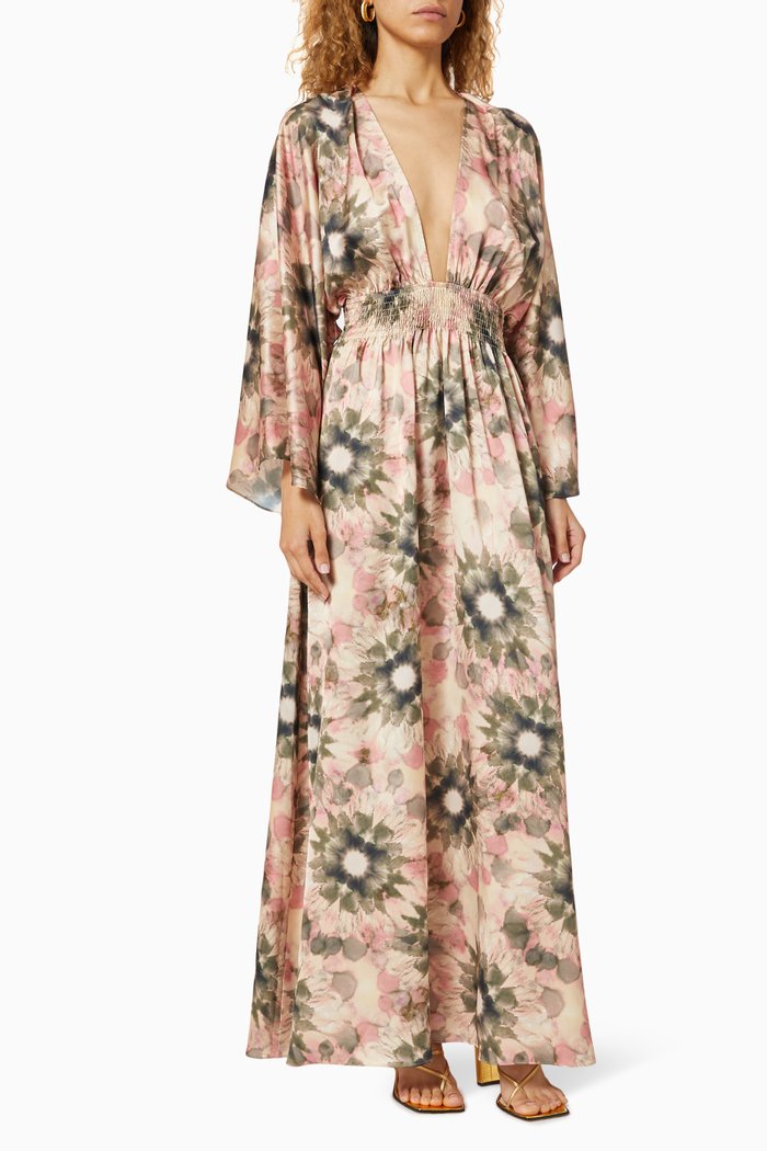 

Bardot Satin Dress, Multicolour