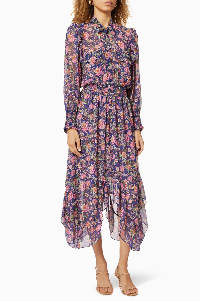 

Katja Floral Chiffon Dress, Multicolour