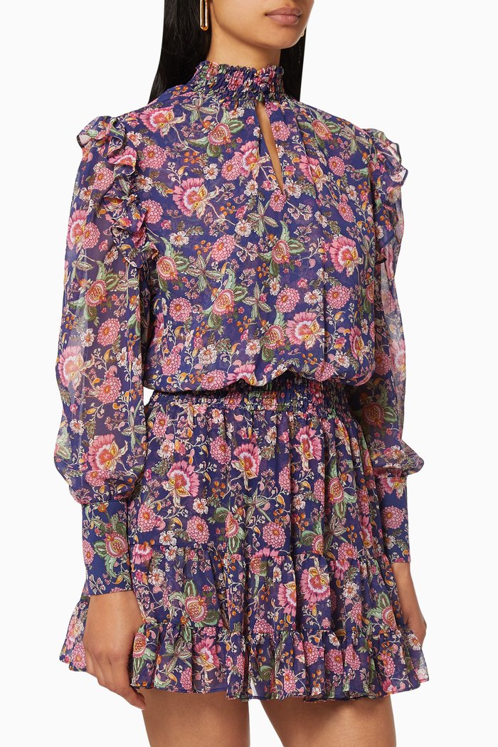 

Gianna Floral Chiffon Dress, Multicolour
