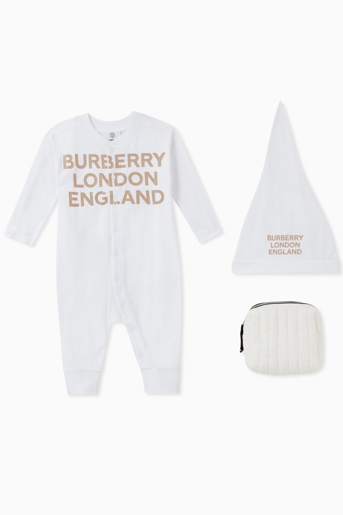 

Logo Organic Cotton Jersey Baby Gift Set, White