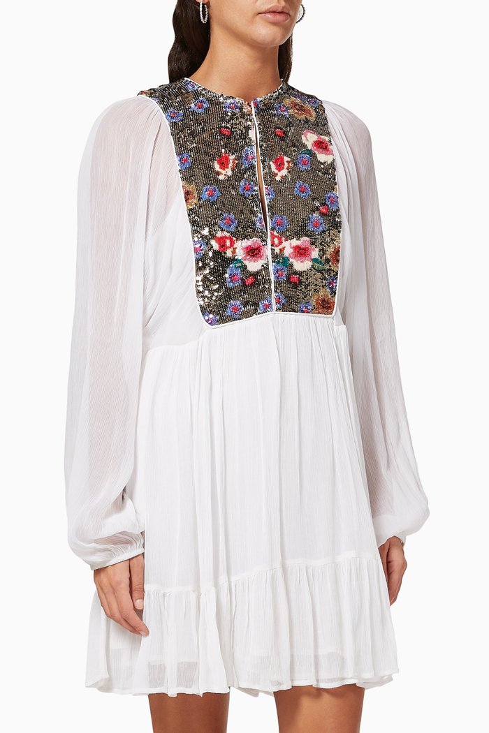 

Zahia Chiffon Dress, White