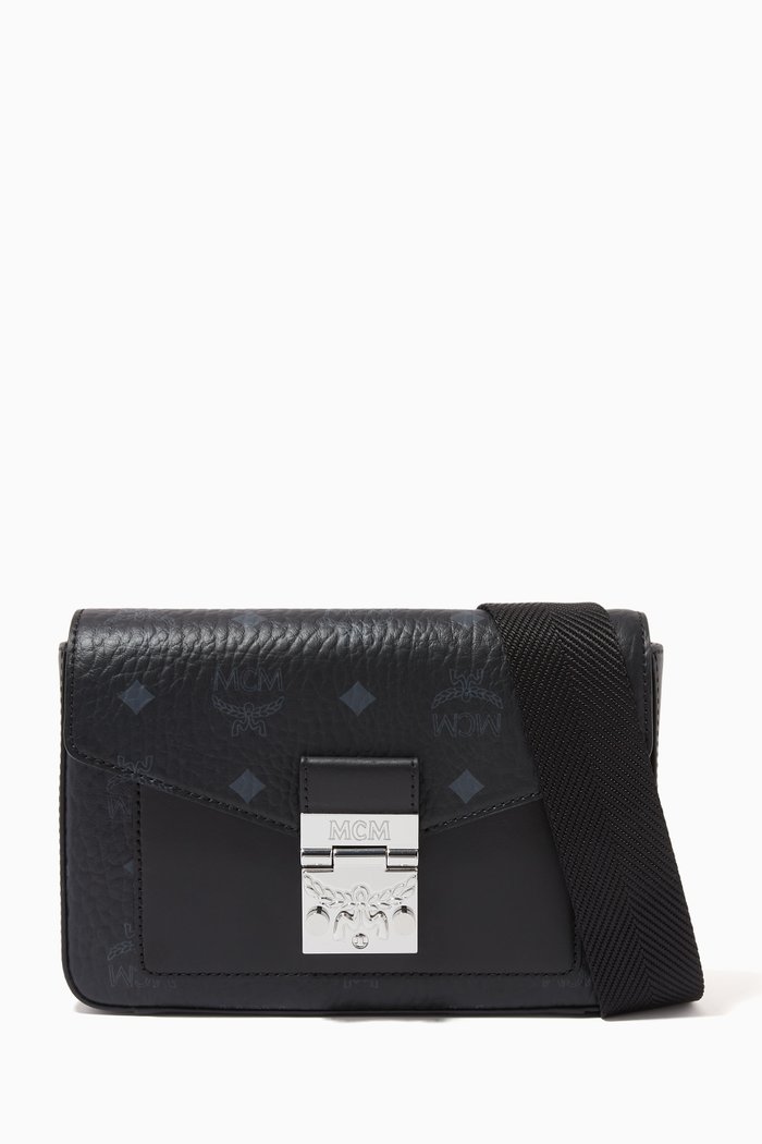 

Small Millie Crossbody in Visetos, Black