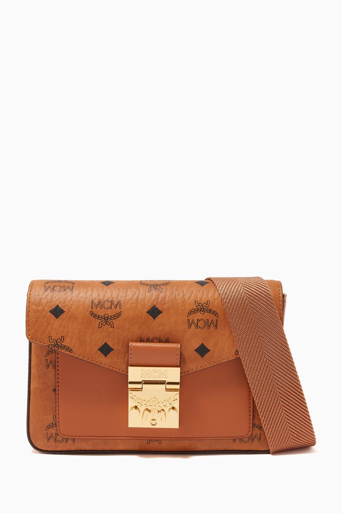Small Millie Crossbody in Visetos, Brown