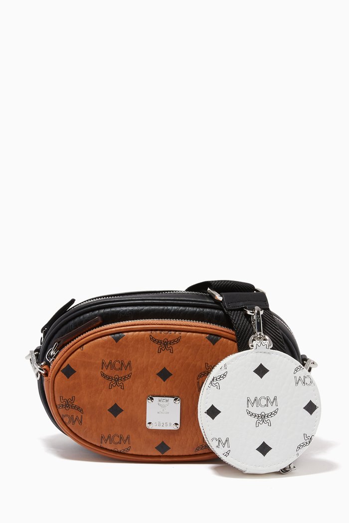 

Small Essential Multi-Function Crossbody in Visetos, Multicolour