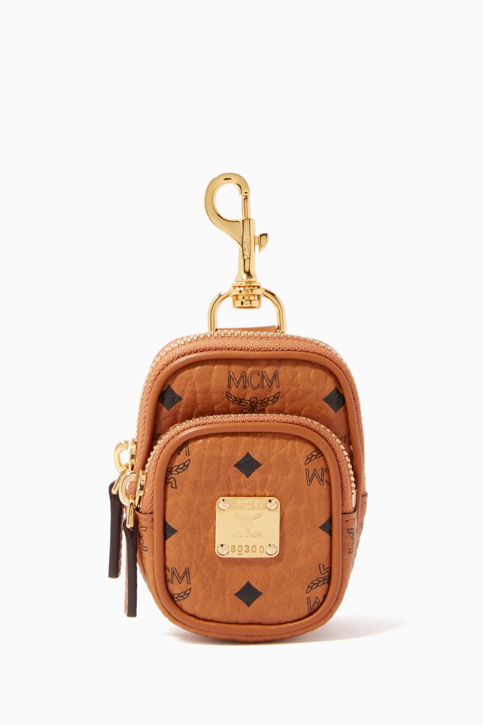 

Pouch Charm in Visetos, Brown