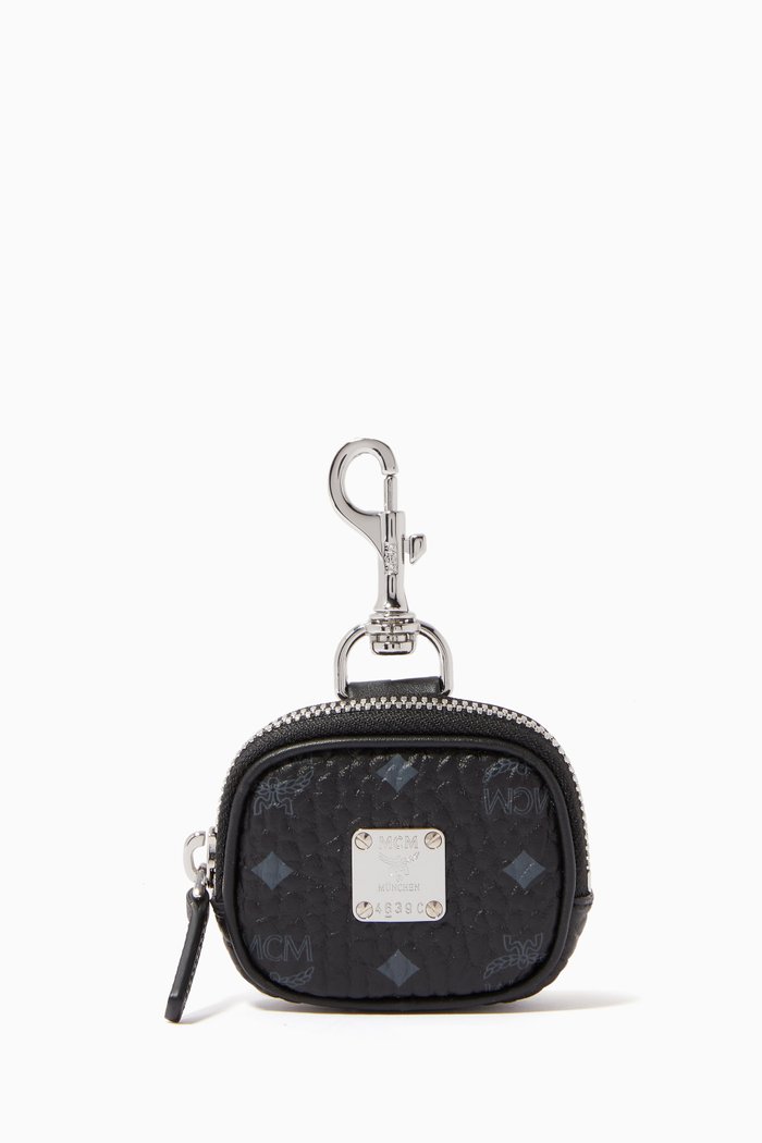 

Pouch Charm in Visetos, Black