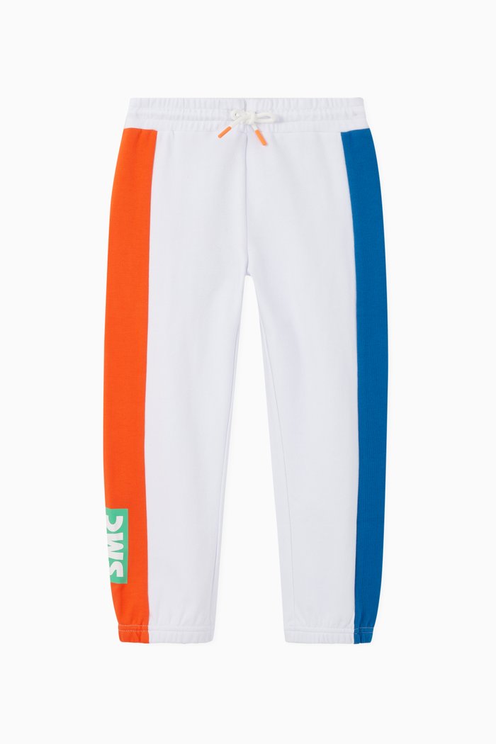 

Logo Organic Cotton Sport Jogging Pants, White