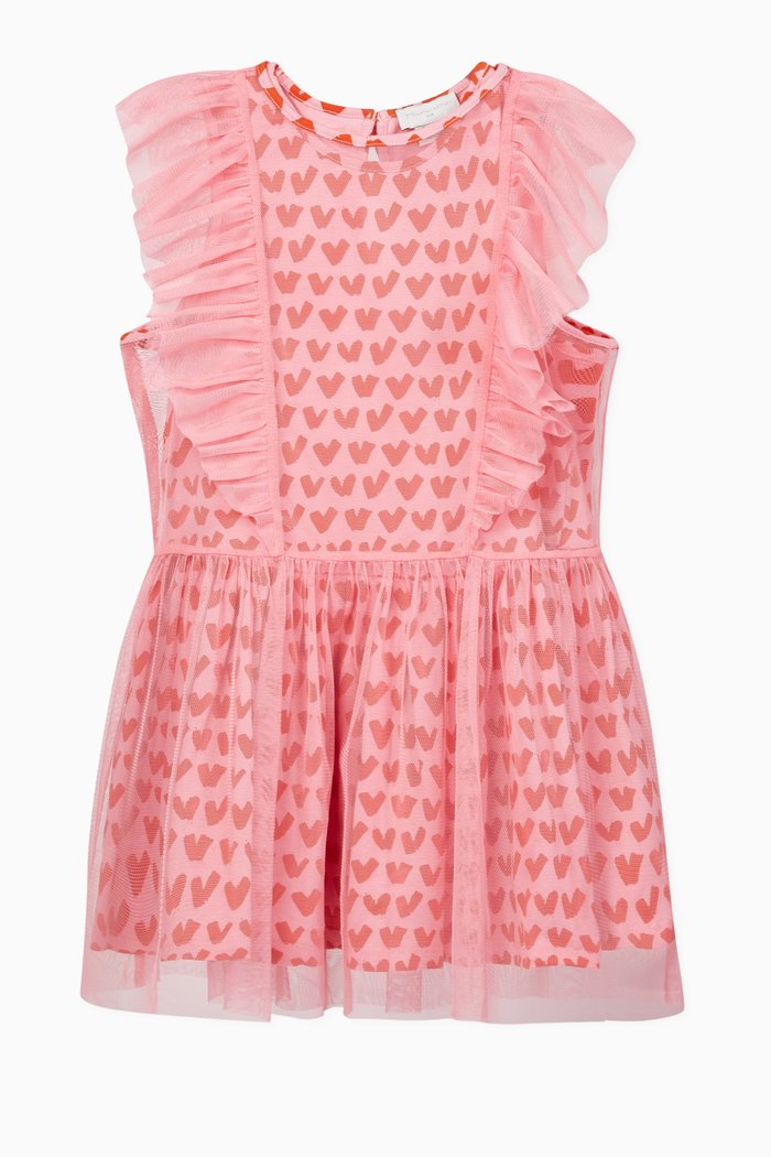 

Hearts Organic Cotton Tulle 2-in-1 Dress, Pink