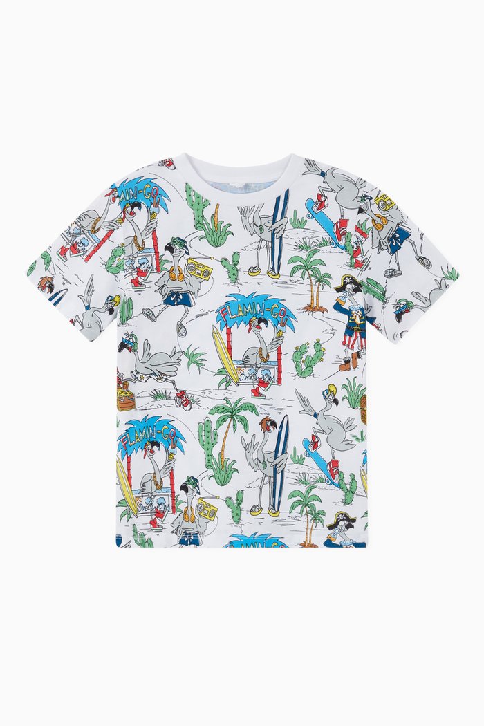 

Flamingo Land Organic Cotton T-shirt, White