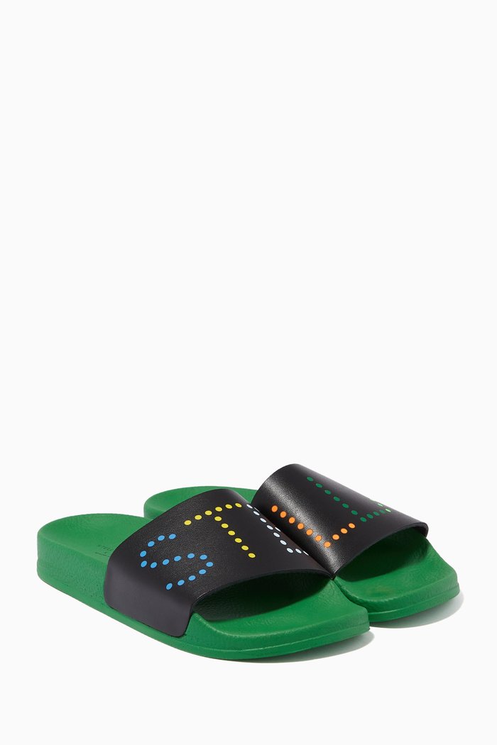 

Stella Logo Slides in Alter Nappa, Black