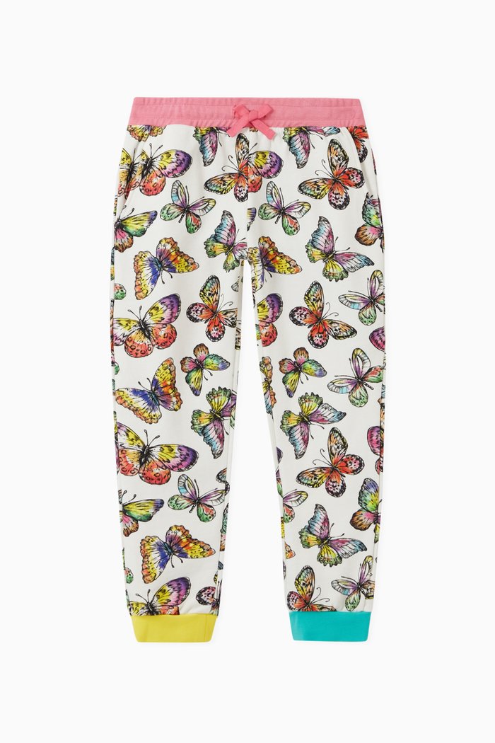 

Butterfly Sweatpants in Organic Cotton Fleece Jersey, White