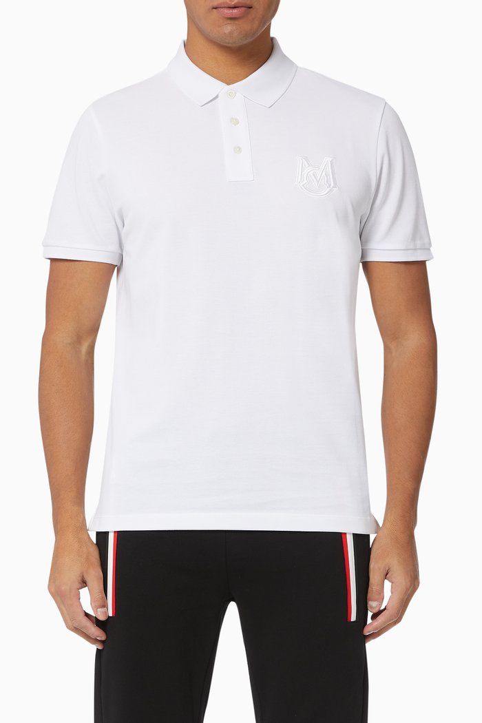 

Cotton Piqué Polo, White