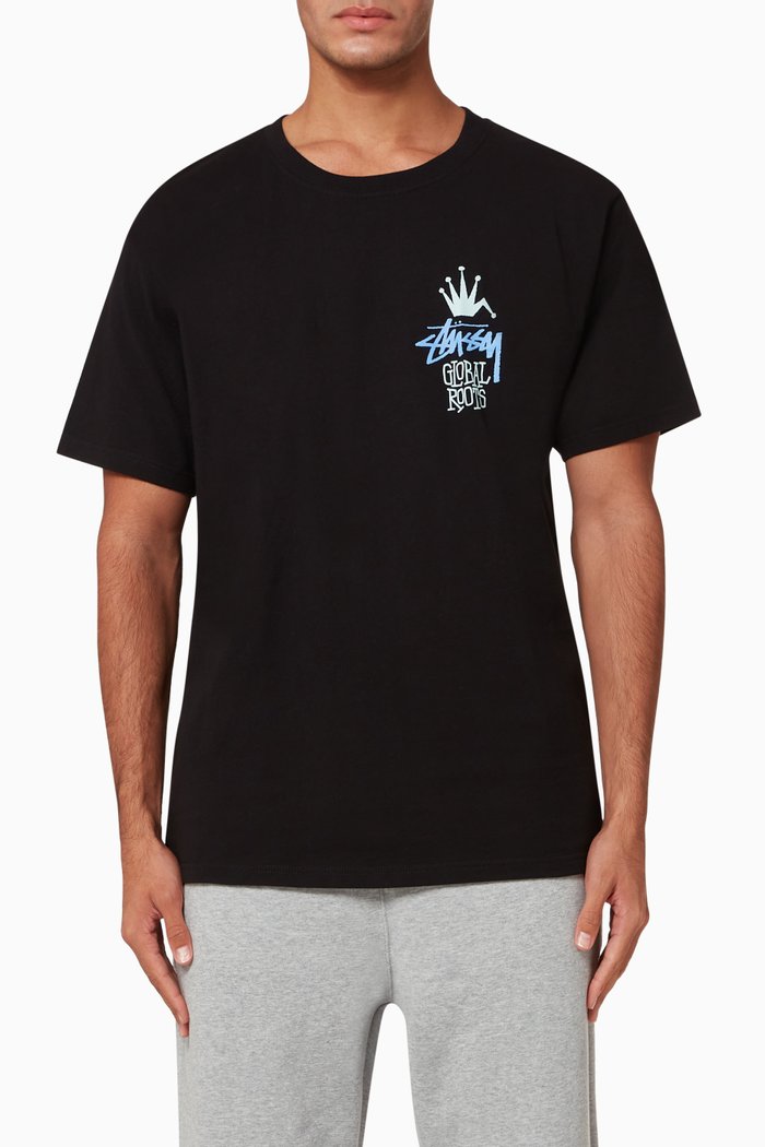 

Global Roots Jersey T-shirt, Black