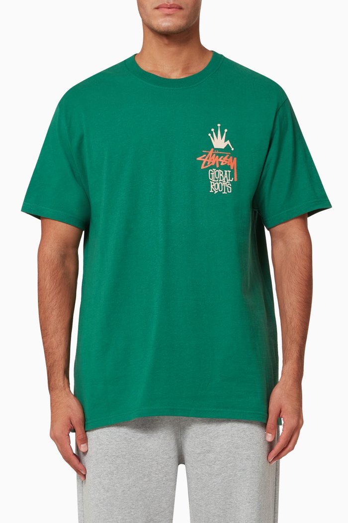 Global Roots Jersey T-shirt, Green