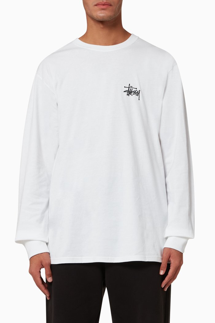 

Basic Stussy Jersey T-shirt, White