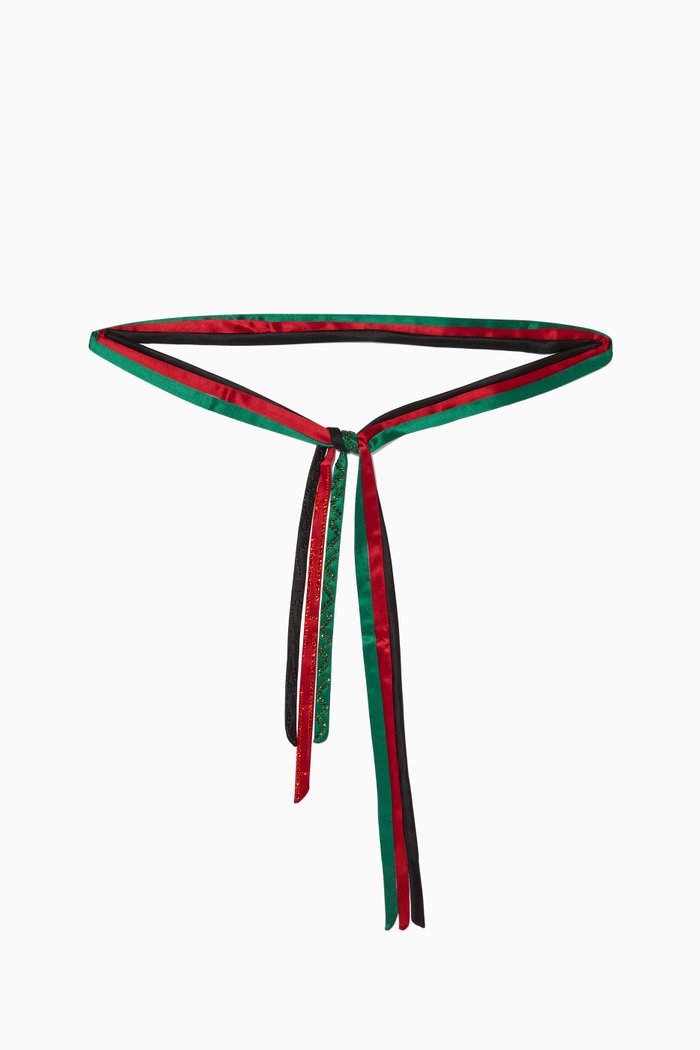 

Spanish Satin Belt with Swarovski Crystal, Multicolour