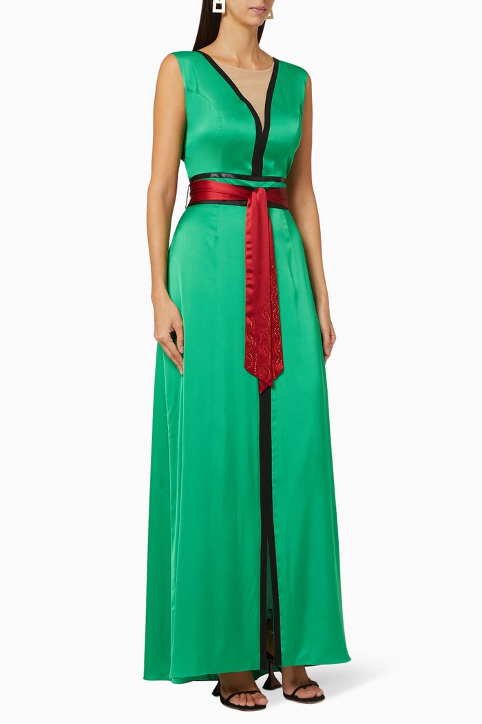 

Spanish Satin Inner Dress, Green