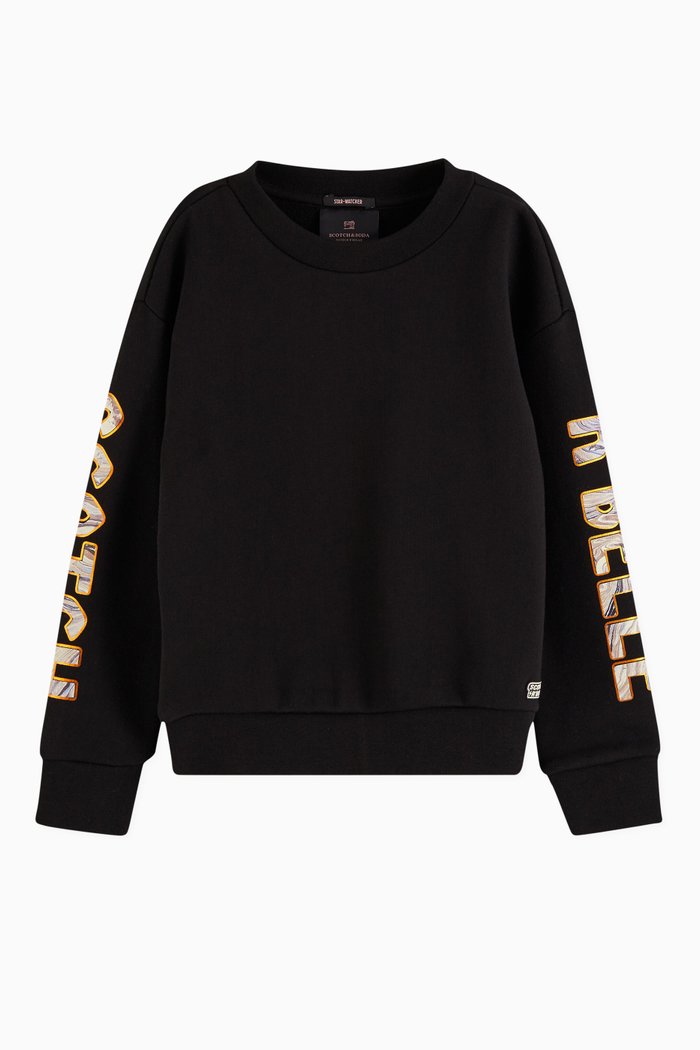 

Artwork Jersey Sweatshirt, Black