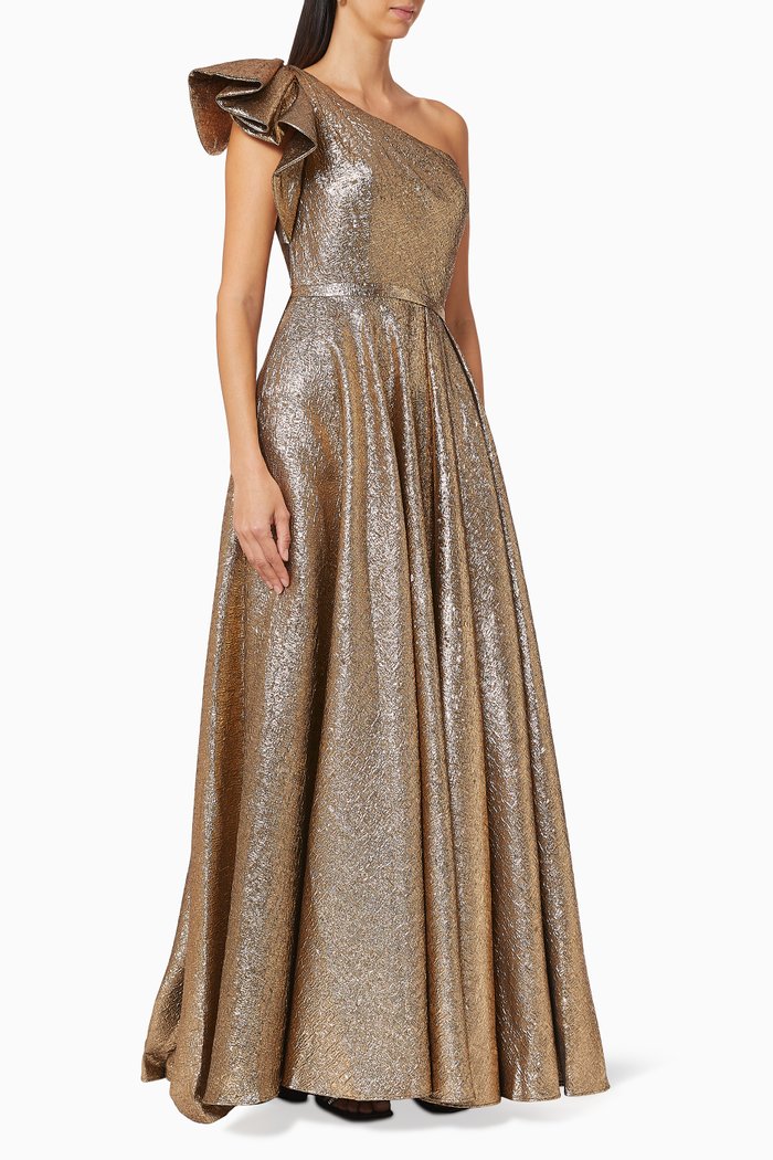 

Metallic Ballgown