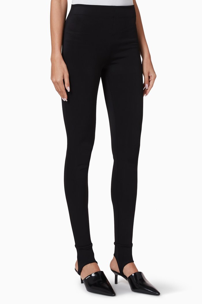 

Interlock Pants in Viscose Fabric, Black