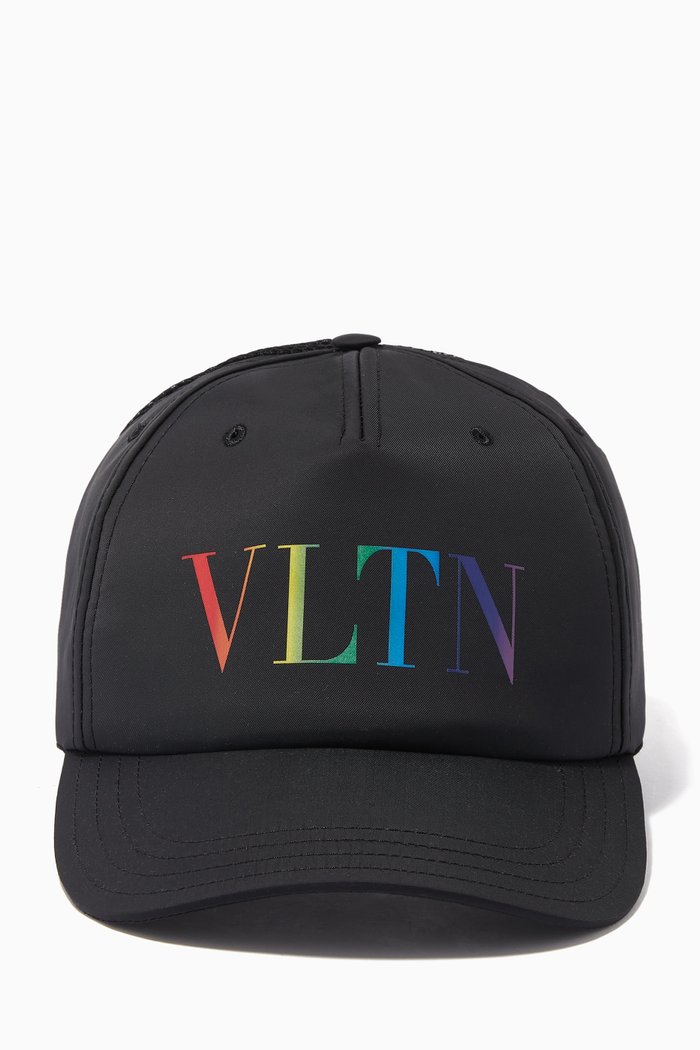 

Valentino Garavani VLTN Baseball Cap in Nylon, Black