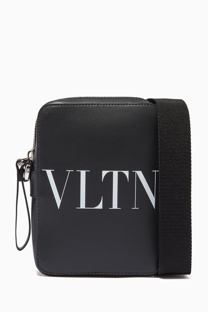 

Valentino Garavani VLTN Crossbody Bag in Calfskin, Black