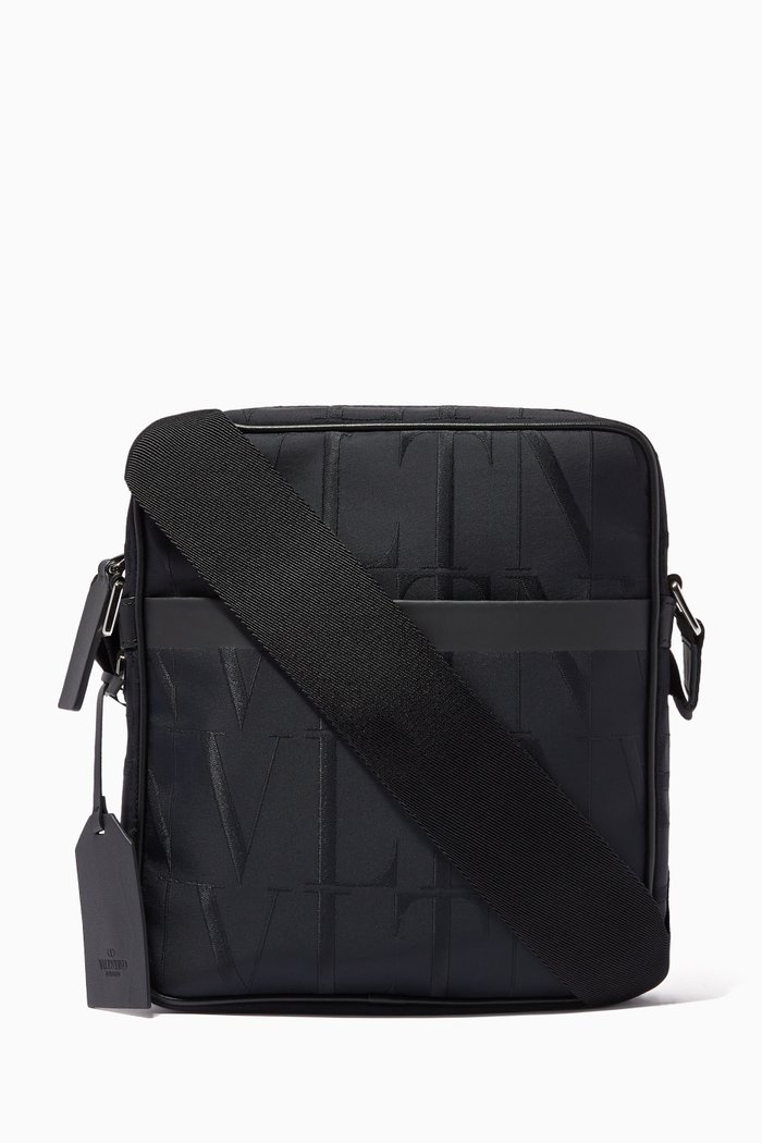 

Valentino Garavani VLTN TIMES Crossbody Bag in Nylon, Black