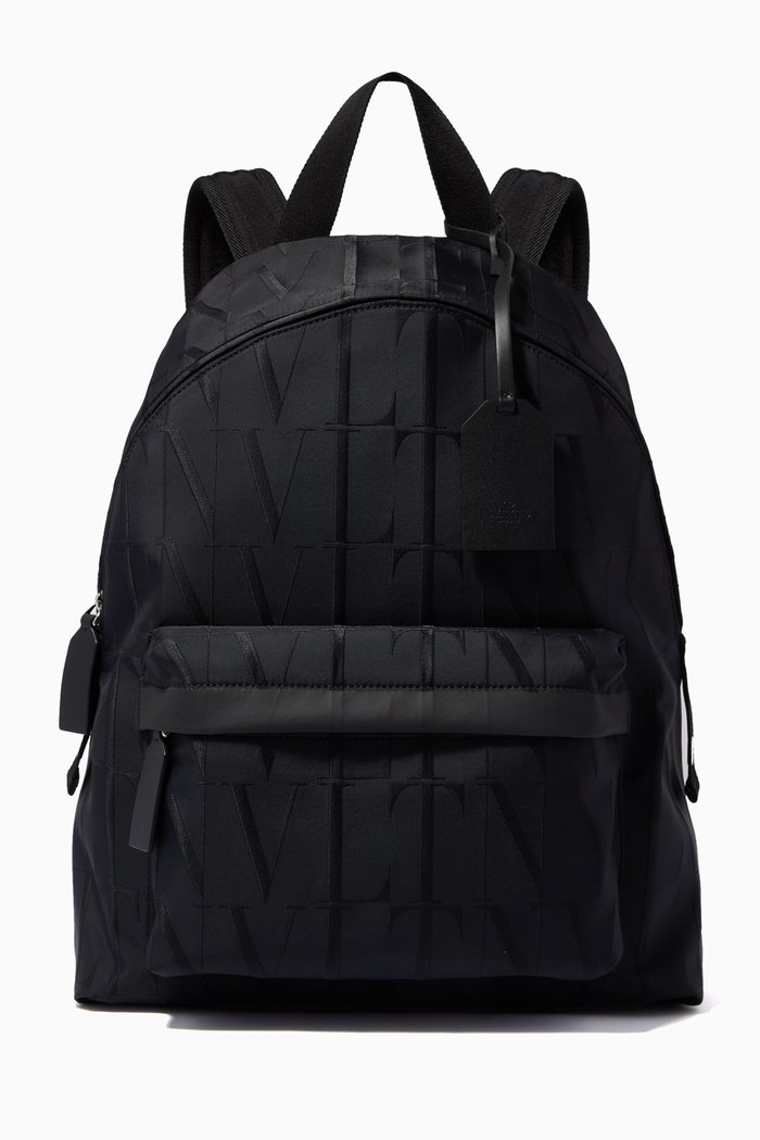 

Valentino Garavani VLTN TIMES Backpack in Nylon, Black
