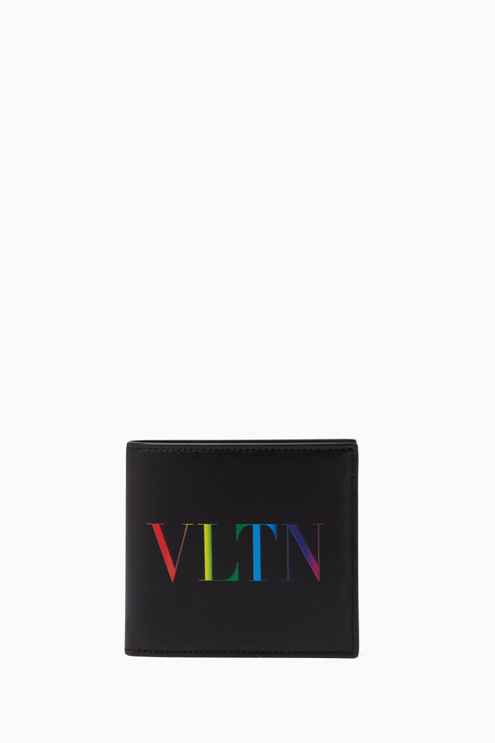 

Valentino Garavani VLTN Wallet in Calfskin, Black