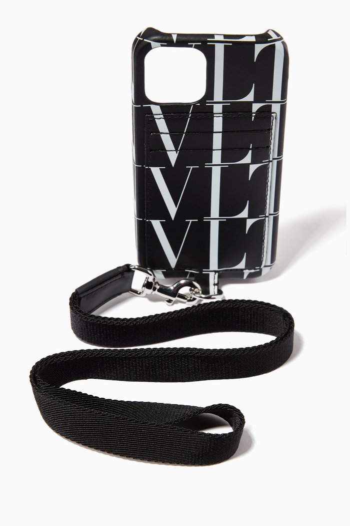

VLTN TIMES iPhone 12 Pro/Max Holder in Leather, Black