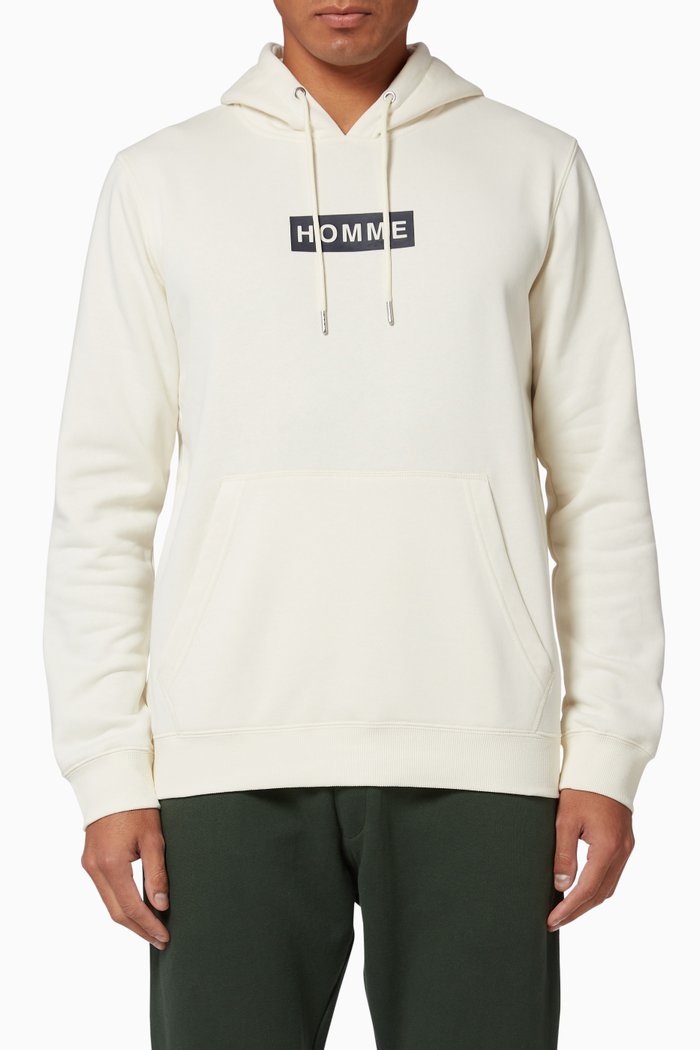 

Logo Jersey Hoodie, Neutral