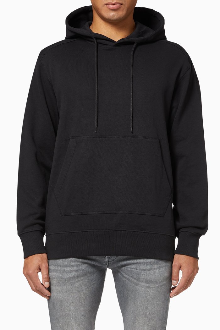 

Organic Cotton Hoodie Sweatshirt, Black