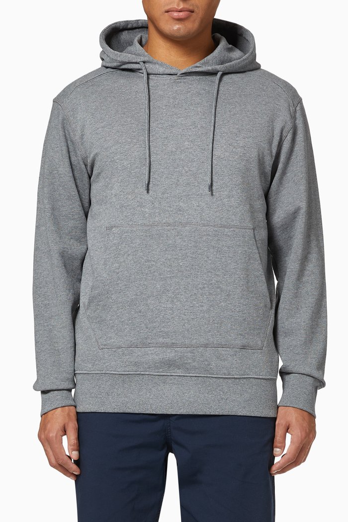 

Organic Cotton Hoodie Sweatshirt, Grey
