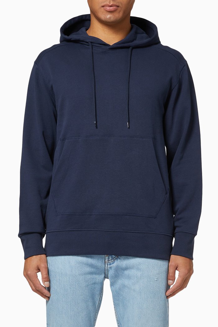 

Organic Cotton Hoodie Sweatshirt, Blue