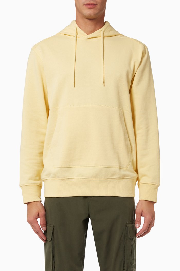 Organic Cotton Hoodie Sweatshirt, Yellow