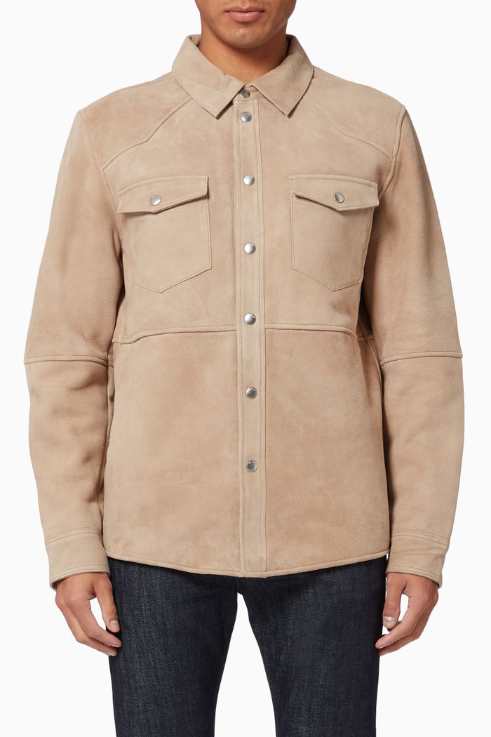 

Classic Suede Jacket, Neutral