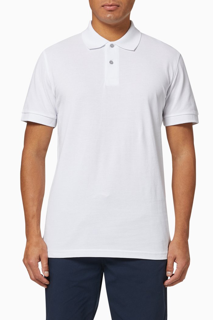 

Organic Cotton Pique Polo Shirt, White