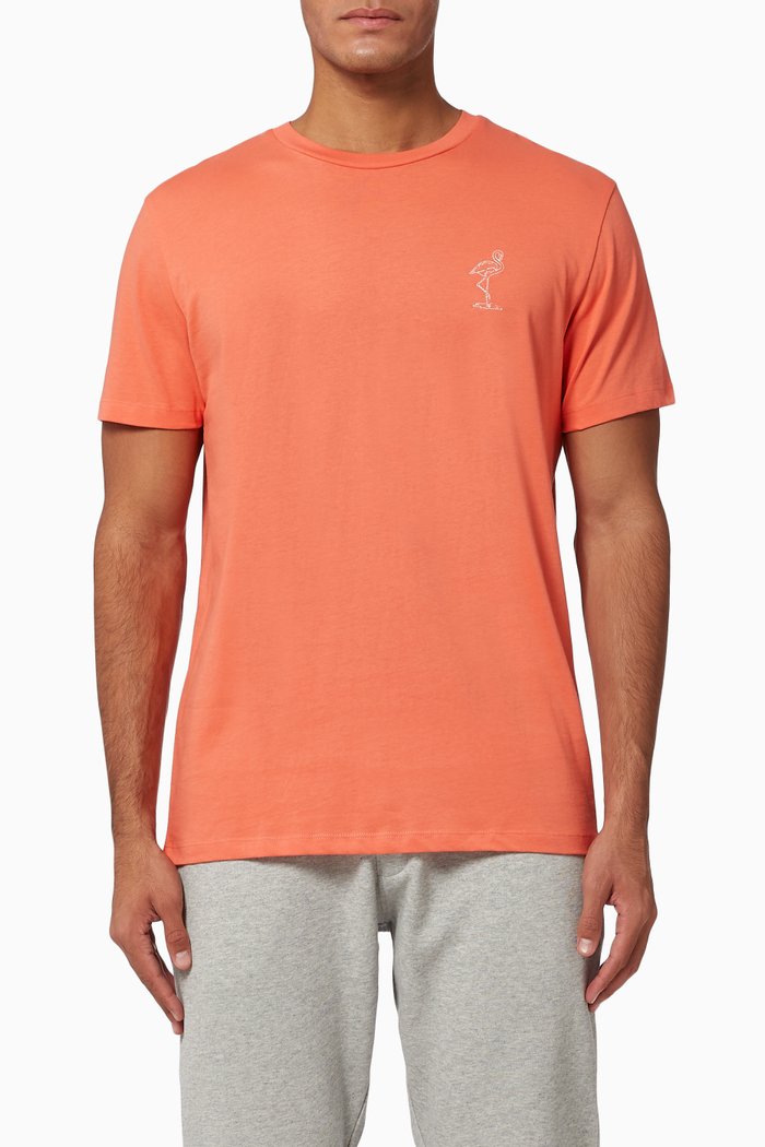 

Artwork Print Organic Cotton T-shirt, Orange
