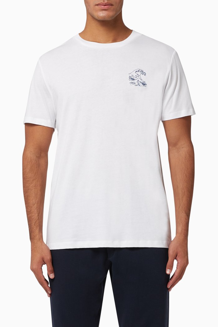 

Artwork Print Organic Cotton T-shirt, White