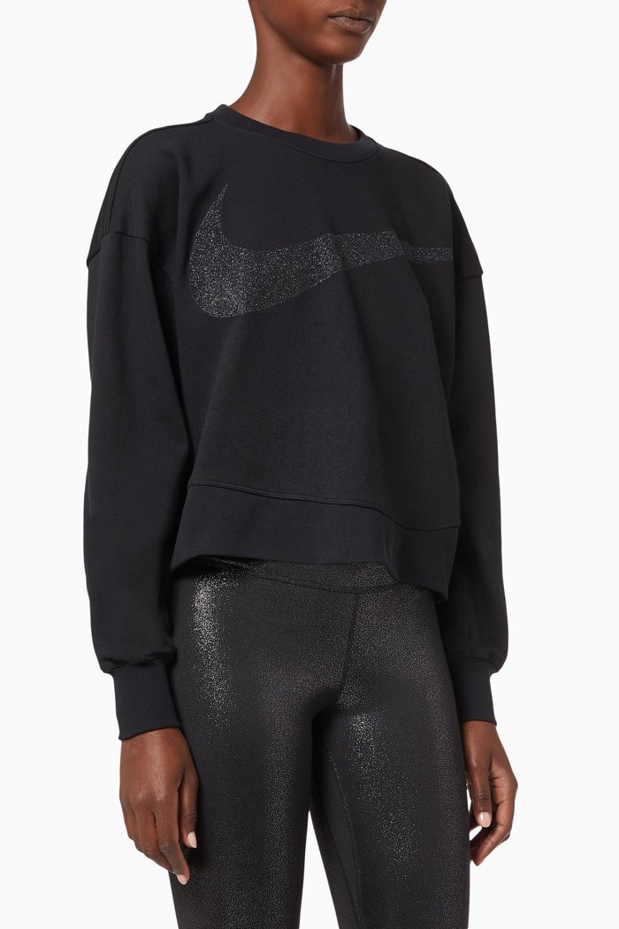 

Dri-FIT Get Fit Sparkle Training Sweatshirt, Black