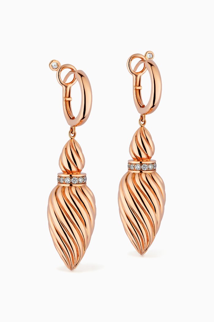 

Merwad Earrings with Diamonds in 18kt Rose Gold