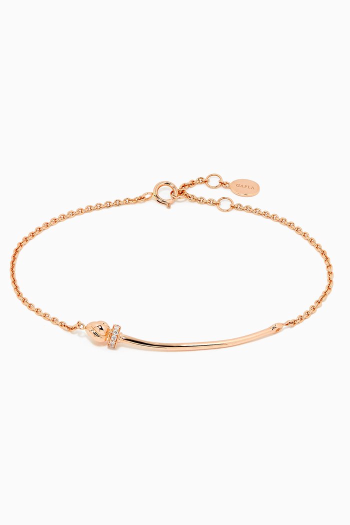 

Merwad Charm Bracelet with Diamonds in 18kt Rose Gold