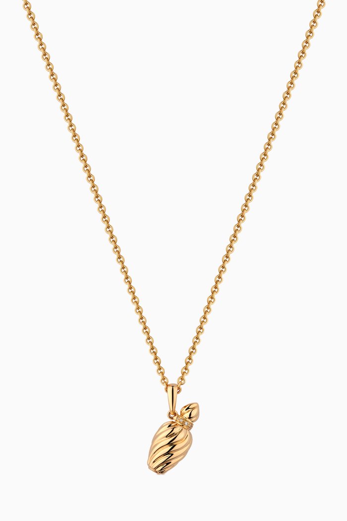 

Merwad Necklace with Diamonds in 18kt Yellow Gold, Mini