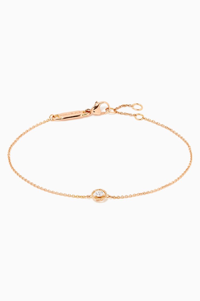 Salasil Bracelet with Diamond in 18kt Rose Gold, Medium