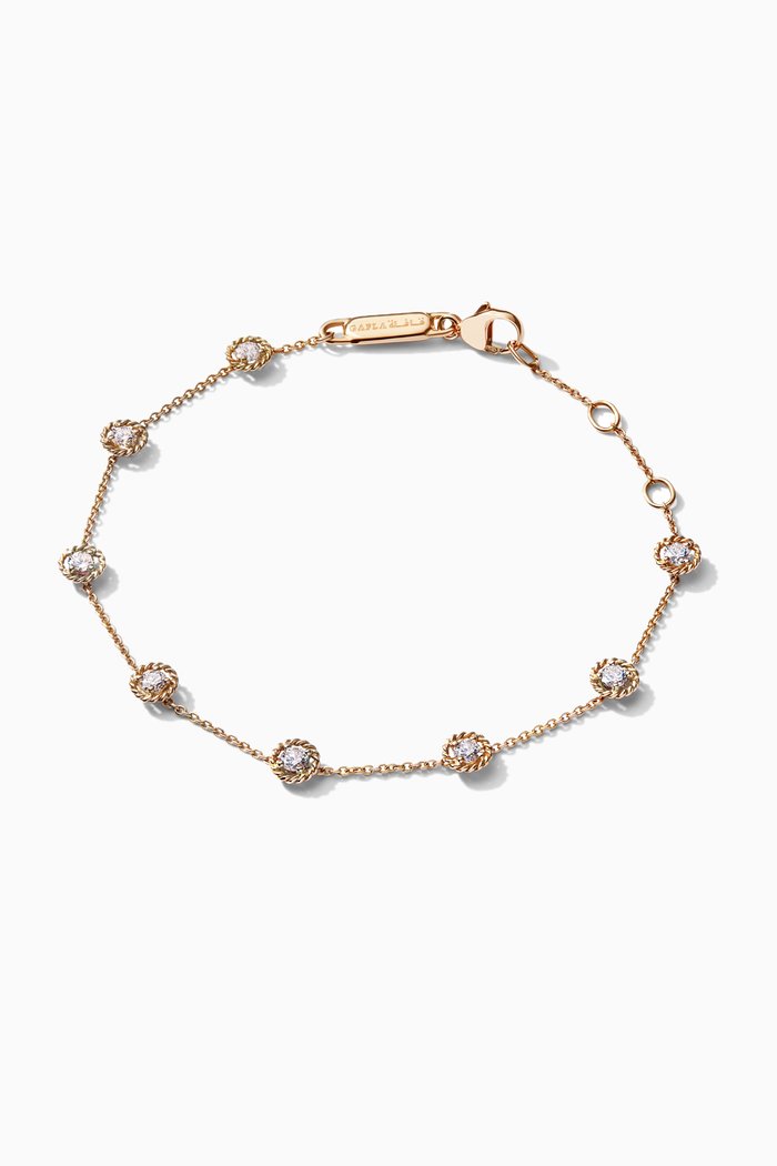 Salasil Bracelet with Diamonds in 18kt Rose Gold
