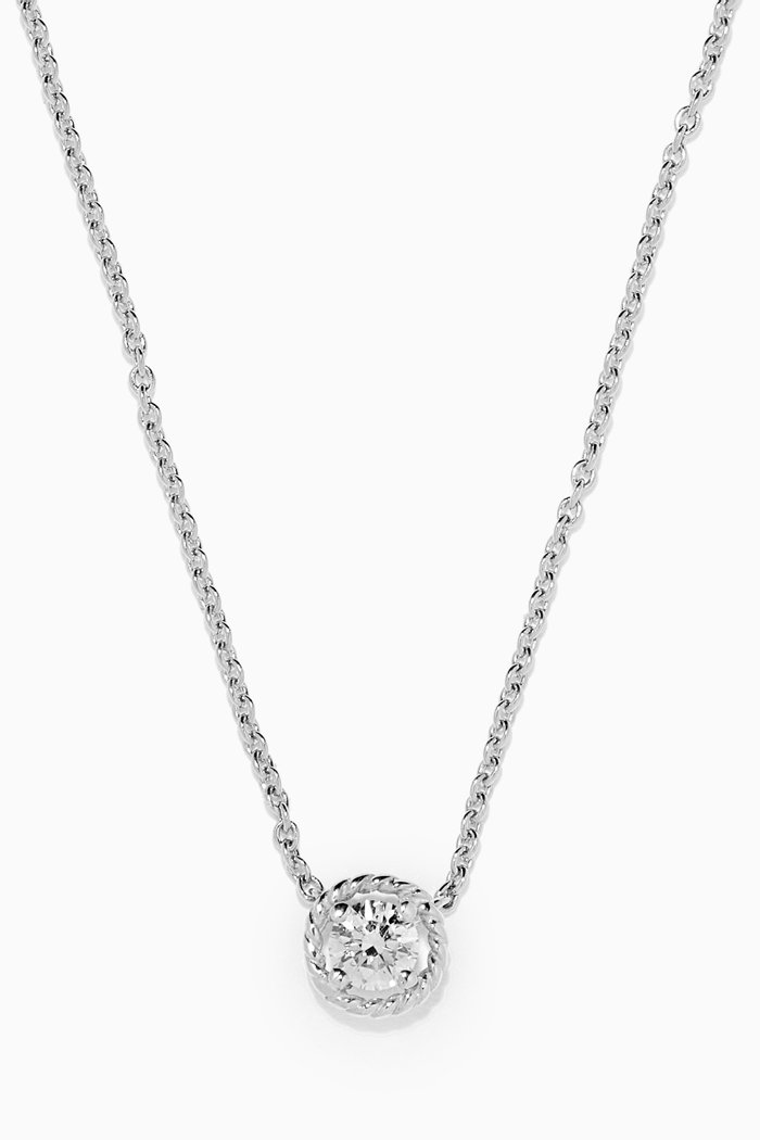 

Salasil Necklace with Diamond in 18kt White Gold, Mini