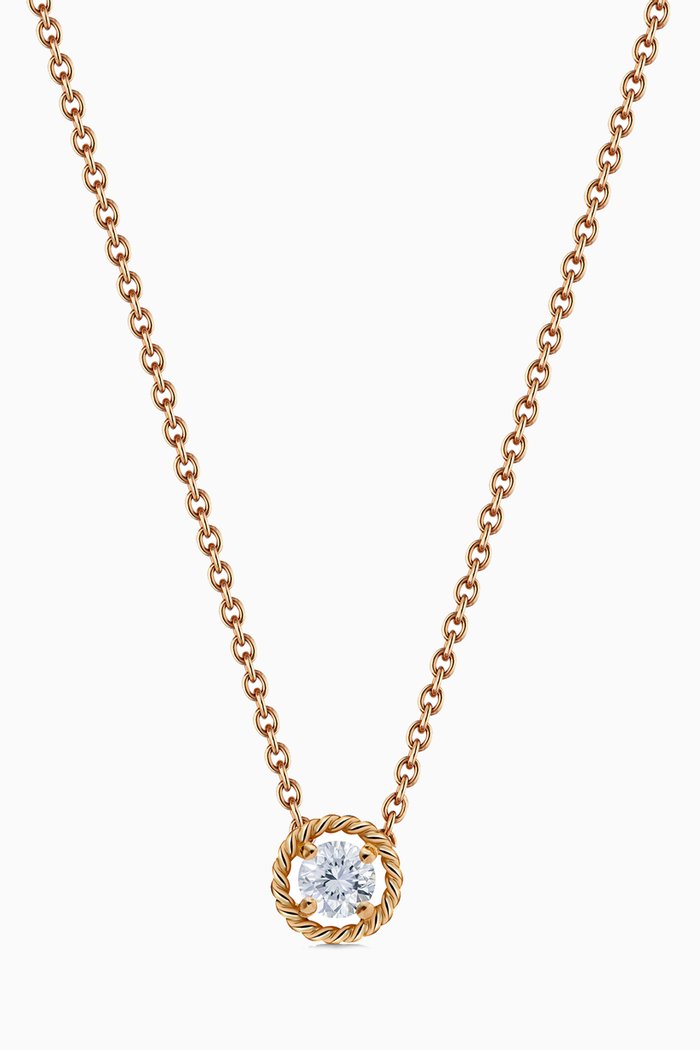 

Salasil Necklace with Diamond in 18kt Rose Gold, Mini
