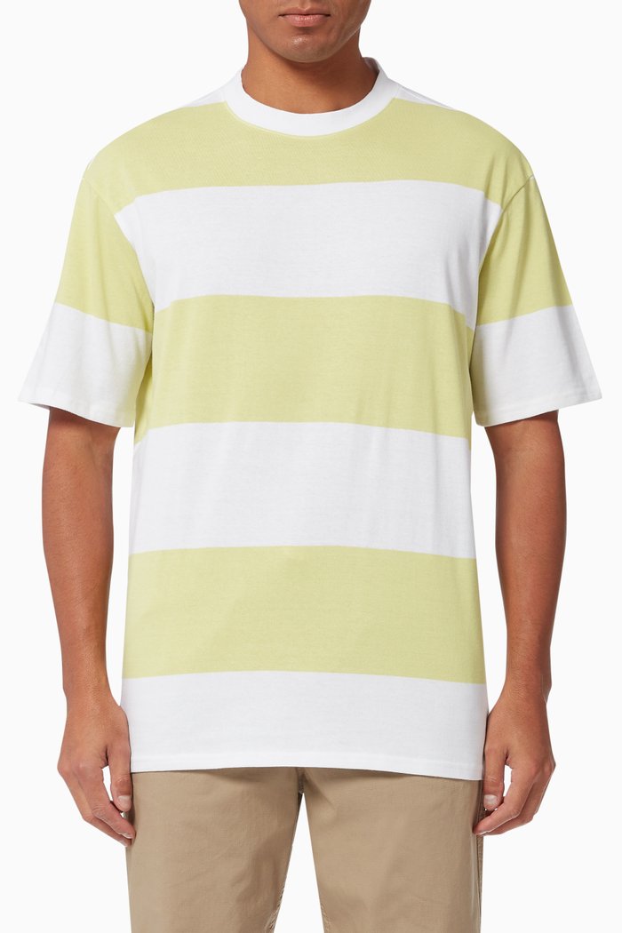 

Striped Organic Cotton T-shirt, Green